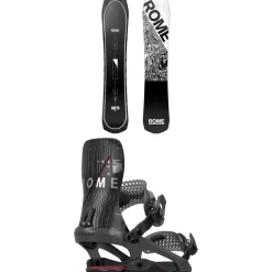 Rome Ravine Pro Snowboard + Cleaver Snowboard Bindings 2025- Snowboards With Bindings|Snowboard Packages