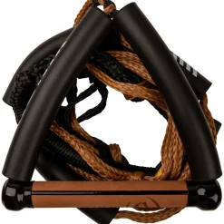 Ronix 10" Hide Grip Handle + 25 ft 5-Section Bungee Surf Rope- Ropes & Handles