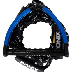 Ronix 11" Hide Grip Handle + 25 ft 4-Section PU Syn. Bungee Surf Rope- Ropes & Handles