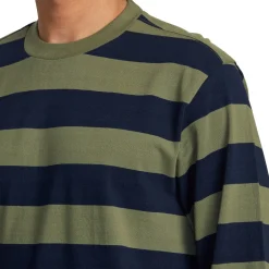 RVCA Chainmail Stripe Long-Sleeve Shirt - Men's- Casual Clothing|T-Shirts