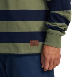 RVCA Chainmail Stripe Long-Sleeve Shirt - Men's- Casual Clothing|T-Shirts