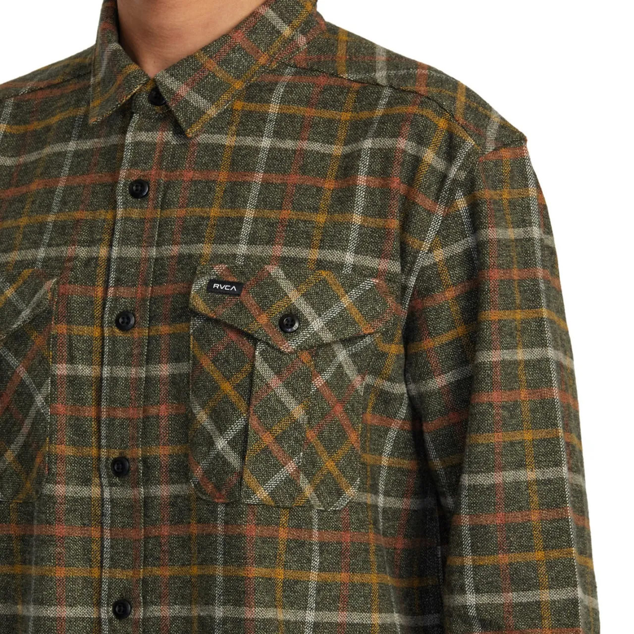 RVCA Hughes Long-Sleeve Flannel - Men's- Casual Clothing|Shirts