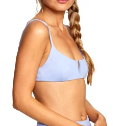 RVCA Solid V-Wire Bralette Bikini Top - Women's-Women Swimsuits|Casual Clothing