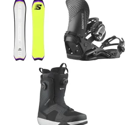 Salomon Dancehaul Snowboard + Hologram Snowboard Bindings  + Dialogue Dual Boa Snowboard Boots 2025- Snowboards, Bindings & Boots|Snowboard Packages