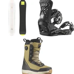 Salomon HPS - Sickstick Snowboard + Highlander Snowboard Bindings + Synergy PWL SJ Boa Snowboard Boots 2025- Snowboards, Bindings & Boots|Snowboard Packages