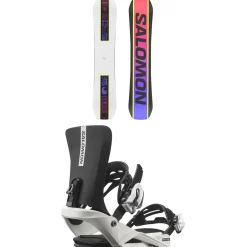 Salomon Huck Knife Grom Snowboard + Rhythm Jr Snowboard Bindings - Kids' 2025-Kids Kids Snowboard Packages|Snowboard Packages