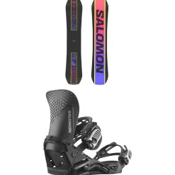Salomon Huck Knife Pro Snowboard + Hologram Snowboard Bindings 2025- Snowboards With Bindings|Snowboard Packages