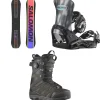 Salomon Huck Knife Pro Snowboard + District Pro Team Snowboard Bindings + X Approach Lace SJ Boa Snowboard Boots 2025- Snowboards, Bindings & Boots|Snowboard Packages