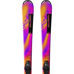 Salomon Lux Jr S Skis + C5 GW Bindings - Kids' 2025-Kids Skis|Kids Ski Packages