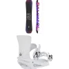Salomon No Drama Snowboard + Vendetta X Snowboard Bindings - Women's 2025- Snowboards With Bindings|Snowboard Packages