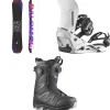 Salomon No Drama Snowboard + Hologram Snowboard Bindings  + Ivy BOA SJ Snowboard Boots - Women's 2025- Snowboards, Bindings & Boots|Snowboard Packages