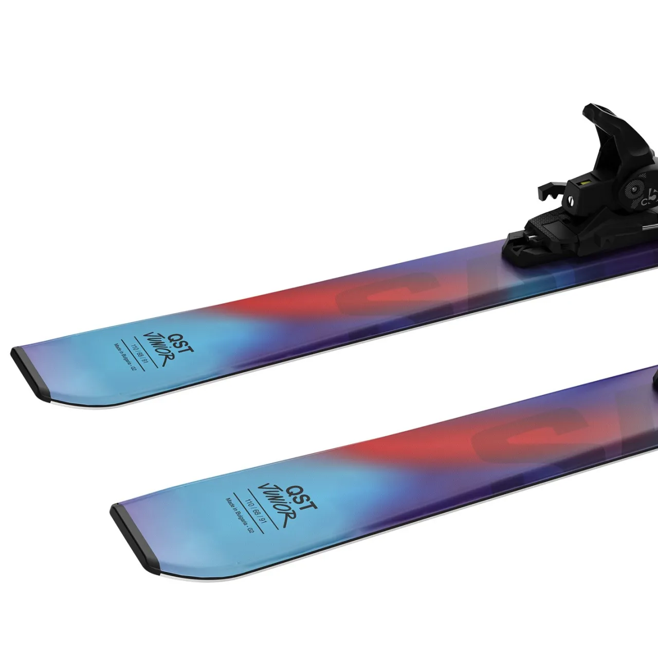 Salomon QST Jr S Skis + C5 GW Bindings - Kids' 2025-Kids Skis|Kids Ski Packages