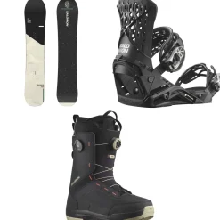 Salomon Super 8 Snowboard + Highlander Snowboard Bindings + Echo Dual Boa Snowboard Boots 2025- Snowboards, Bindings & Boots|Snowboard Packages
