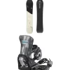 Salomon Super 8 Snowboard + District Pro Team Snowboard Bindings 2025- Snowboards With Bindings|Snowboard Packages