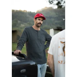 Seager Sawpit Henley Long-Sleeve Thermal - Men's- Casual Clothing|Shirts