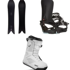 Season Forma Snowboard + Universal Snowboard Bindings + thirtytwo STW Double Boa Snowboard Boots 2025- Snowboards, Bindings & Boots|Snowboard Packages