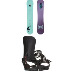 Sims Macrodose Snowboard + Season Universal Snowboard Bindings- Snowboards With Bindings|Snowboard Packages