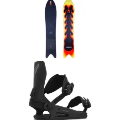 Sims Solo Snowboard + Ride C-6 Snowboard Bindings 2024- Snowboards With Bindings|Snowboard Packages