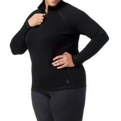 Smartwool Classic Thermal Merino Base Layer 1/4 Zip Plus Top - Women's-Women Base Layers|Snow Clothing