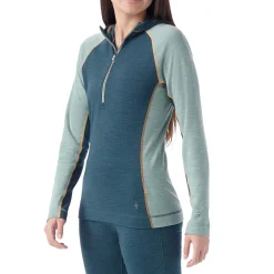 Smartwool Classic Thermal Merino Base Layer 1/2 Zip Hoodie - Women's-Women Base Layers|Snow Clothing