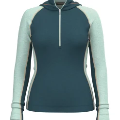 Smartwool Classic Thermal Merino Base Layer 1/2 Zip Hoodie - Women's-Women Base Layers|Snow Clothing