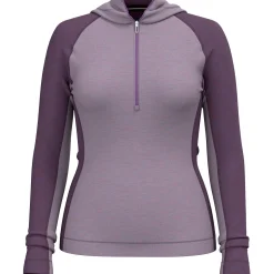 Smartwool Classic Thermal Merino Base Layer 1/2 Zip Hoodie - Women's-Women Base Layers|Snow Clothing