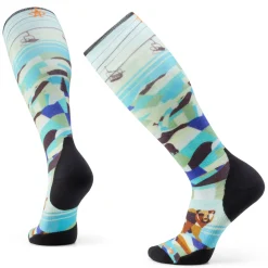Smartwool Targeted Cushion Bear Country Print OTC Socks- Socks|Ski Socks