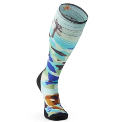 Smartwool Targeted Cushion Bear Country Print OTC Socks- Socks|Ski Socks