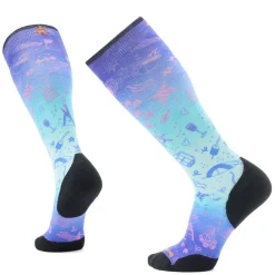 Smartwool Targeted Cushion Nature Doodles Print OTC Socks- Socks|Ski Socks
