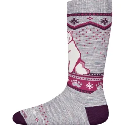 Smartwool Wintersport Full Cushion Polar Bear OTC Socks - Kids'-Kids Ski Socks|Socks