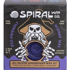 Spiral Wax Co. Wizard 3 Pack Warm/All/Cold Wax- Wax, Tuning & Tools|Wax, Tuning & Tools