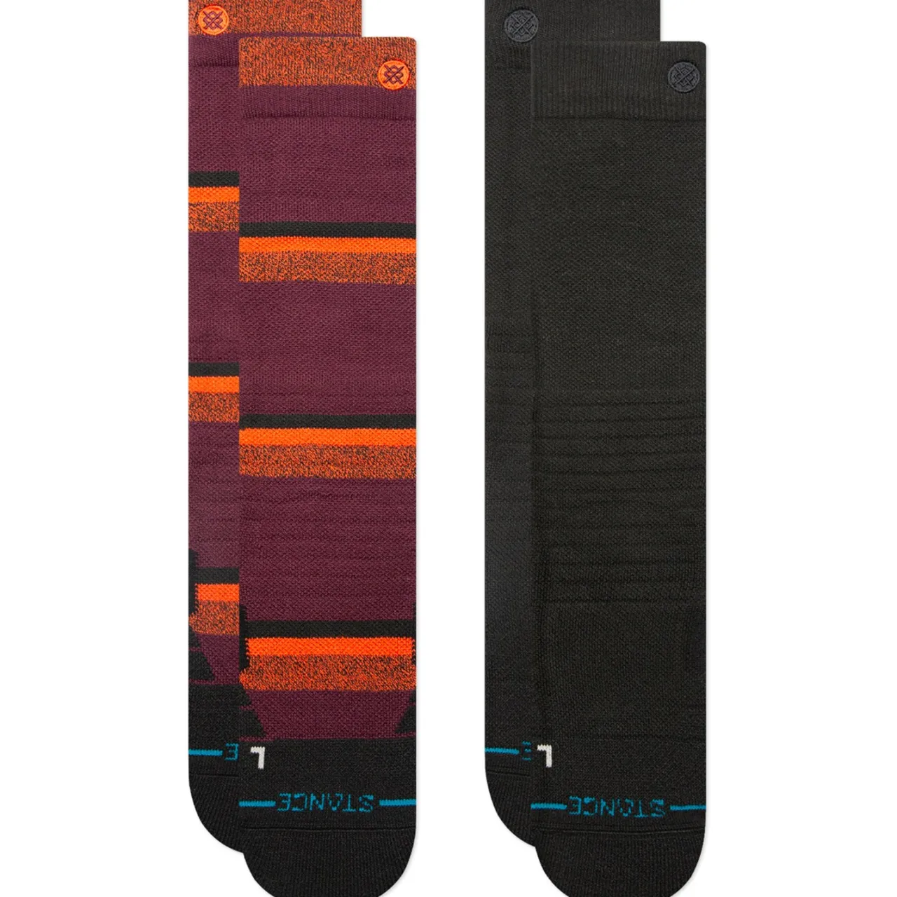 Stance Nightride Mid Poly Snow Socks 2-Pack- Socks|Ski Socks