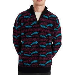 The Critical Slide Society Boneyard 1/4 Zip Knit - Men's- Casual Clothing|Sweatshirts & Fleece