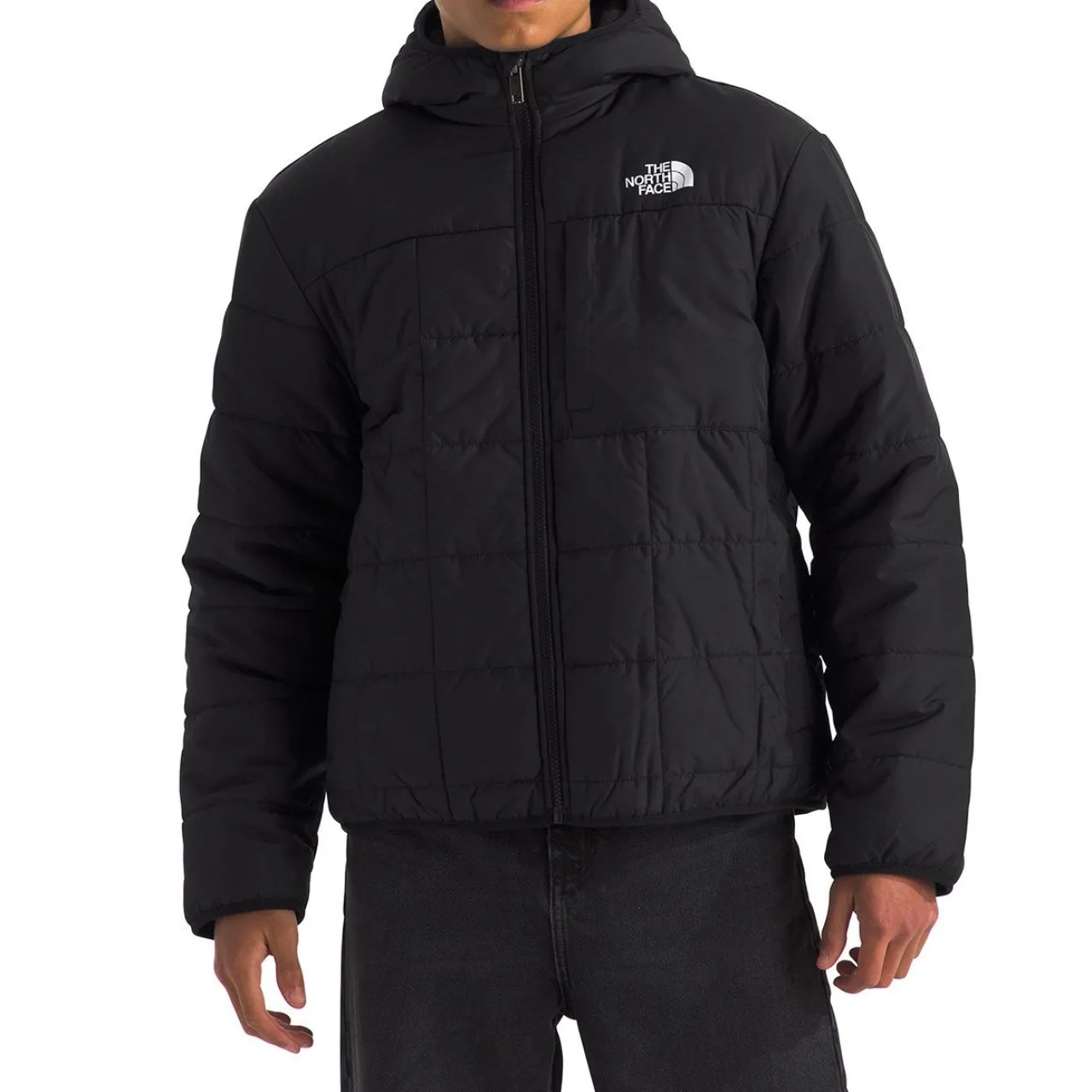 The North Face Reversible Shasta Full Zip Hooded Jacket - Boys'-Kids Boys Snow Clothing|Kids Snow Clothing