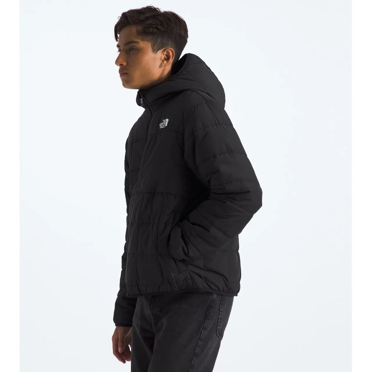 The North Face Reversible Shasta Full Zip Hooded Jacket - Boys'-Kids Boys Snow Clothing|Kids Snow Clothing