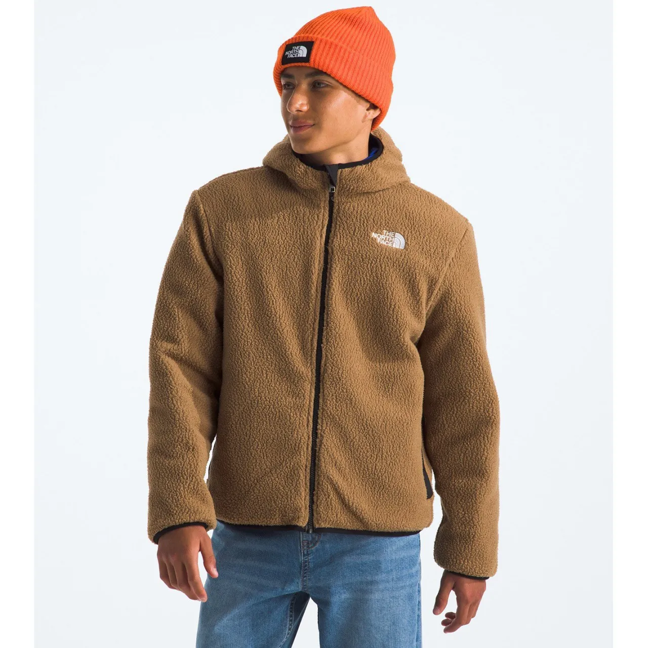 The North Face Reversible Shasta Full Zip Hooded Jacket - Boys'-Kids Boys Snow Clothing|Kids Snow Clothing