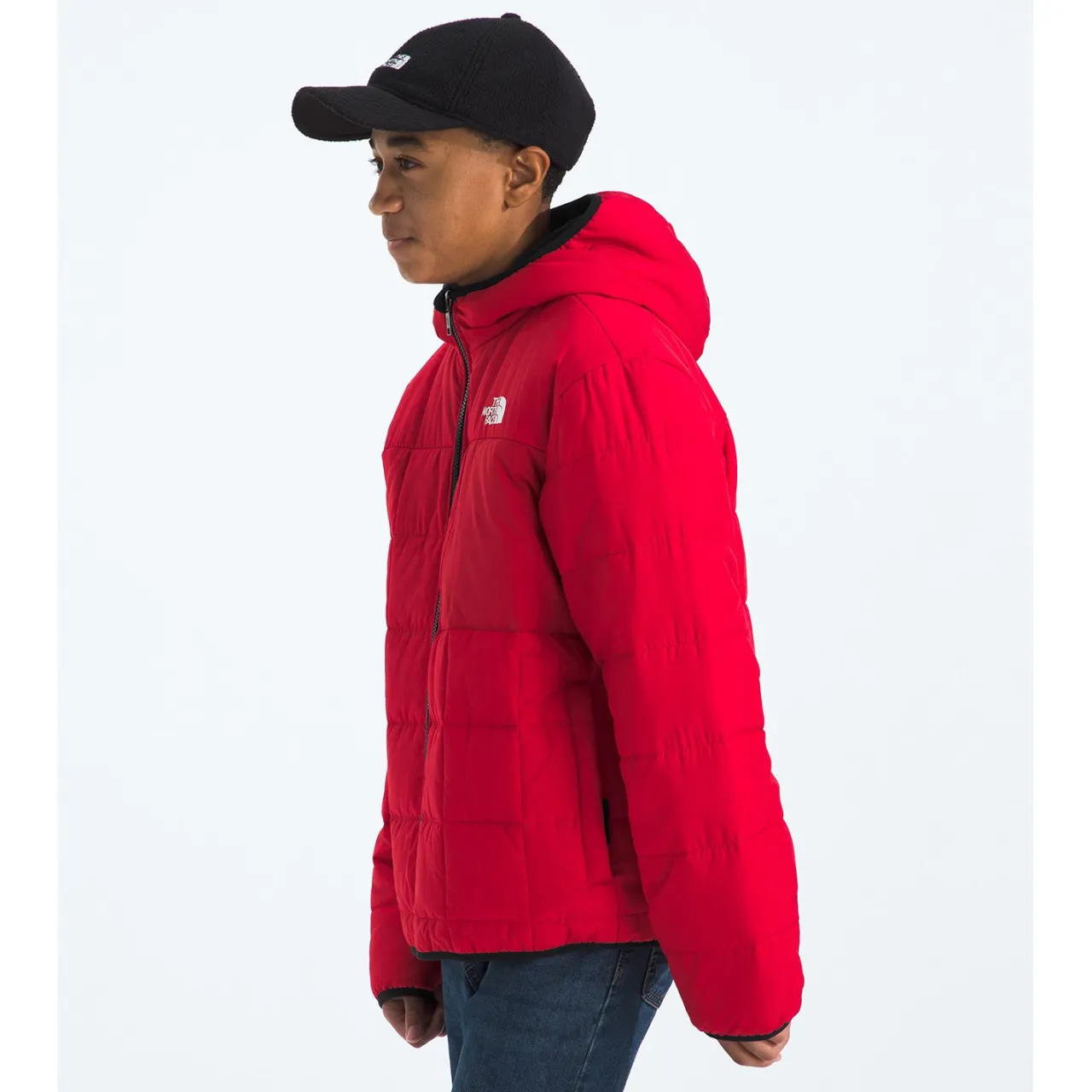 The North Face Reversible Shasta Full Zip Hooded Jacket - Boys'-Kids Boys Snow Clothing|Kids Snow Clothing