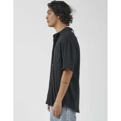 Thrills Hemp Minimal Bowling Shirt - Men's- Casual Clothing|Shirts