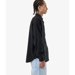 Thrills Hemp Minimal Oversize Long-Sleeve Shirt- Casual Clothing|Shirts