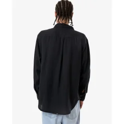 Thrills Hemp Minimal Oversize Long-Sleeve Shirt- Casual Clothing|Shirts