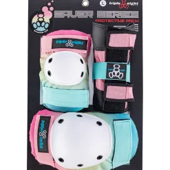 Triple 8 Saver Series Color Collection Skateboard Pad Set- Pad Sets