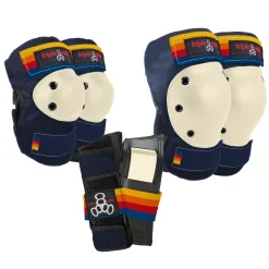 Triple 8 Saver Series Color Collection Skateboard Pad Set- Pad Sets