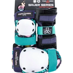 Triple 8 Saver Series Color Collection Skateboard Pad Set- Pad Sets