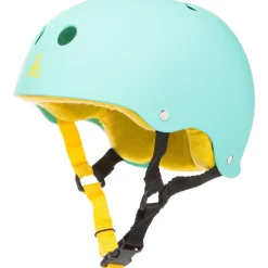 Triple 8 Sweatsaver Liner Skateboard Helmet + Wristsaver Slide On Wrist Guards- Helmets|Helmets