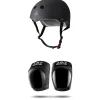 Triple 8 The Certified Sweatsaver Skateboard Helmet + 187 Pro Skateboard Knee Pads- Helmets|Helmets