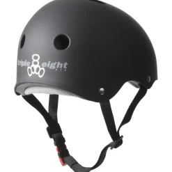 Triple 8 The Certified Sweatsaver Skateboard Helmet + 187 Pro Skateboard Knee Pads- Helmets|Helmets