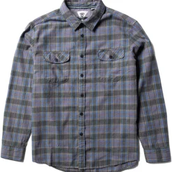 Vissla Central Coast Eco Long-Sleeve Flannel - Men's- Casual Clothing|Shirts