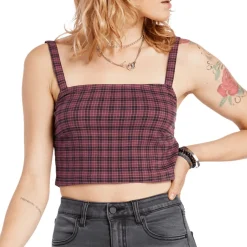 Volcom Chicheck Urself Top - Women's-Women Casual Clothing|Tops & Shirts