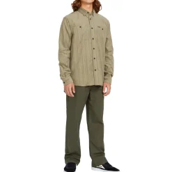 Volcom ENT Fat Tony Woven Long-Sleeve Shirt - Men's- Casual Clothing|Shirts