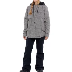 Volcom Insulated Flannel - Women's-Women Snow Clothing|Mid Layers